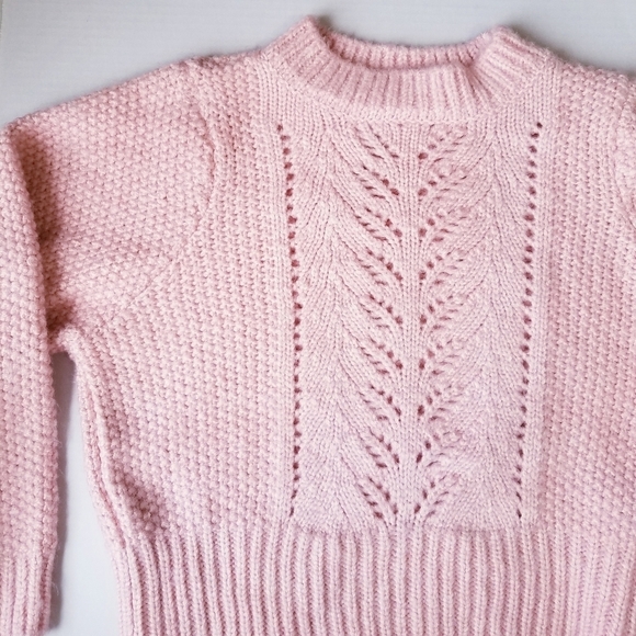 🌸 NEW Topshop | Pink  Cable Knit Sweater 8 - Picture 15 of 16